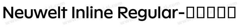 Neuwelt Inline Regular字体转换